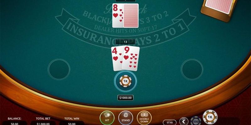 Một ván bài Blackjack gồm có nhiều bước