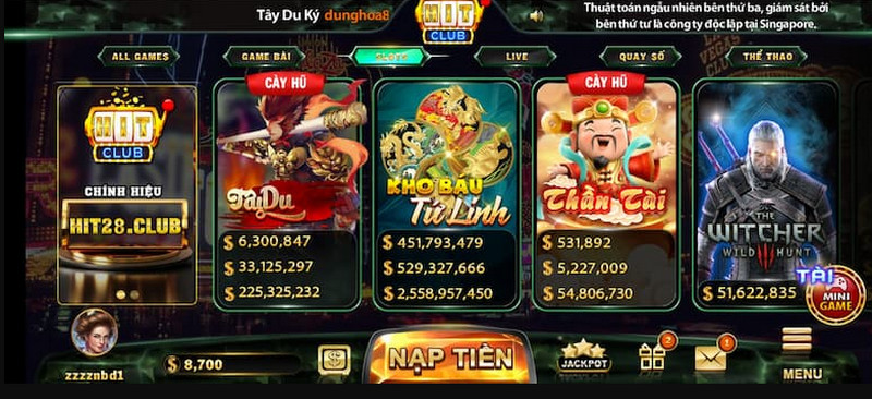 Quay hũ tại Hitclub luôn được nhiều bet thủ chọn lựa