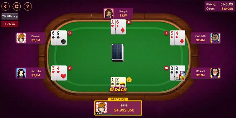 Thực hiện theo các giai đoạn cược trong game xì dách